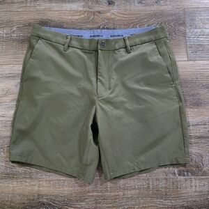 Bonobos Golf Shorts 33 Mens Hunter Green 7 Inch Flat Front Chino Stretch NWOT